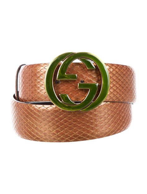 gucci snake skin belt